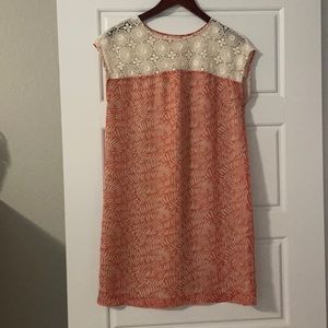 Coral patterned dress - Summer/Fall Style | Small